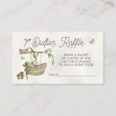 ウッドランドフォレストクレードルおむつラッフルカード エンクロージャーカード (正面)