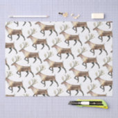 ウッドランドフォレストスタッグトインデアティッシュペーパー 薄葉紙 (クラフト)