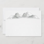 ウッドランドフォレストストリングライト結婚ズ 招待状 (裏面)