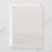 ウッドランドフォレストスパークルベビーシャワー招待状 (裏面)