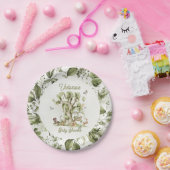 ウッドランドフォレストツリークレードル動物の赤ちゃんシャワー ペーパープレート (パーティー)