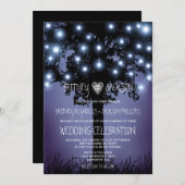 ウッドランドフォレストツ素朴リー結婚式招待状 招待状 (正面/裏面)