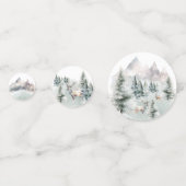 ウッドランドフォレストディアウィンターパーティー コンフェッティ (裏面)