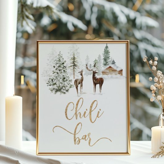 ウッドランドフォレストディアチリバー ポスター