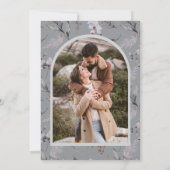 ウッドランドフォレストディアフォト結婚ズ セーブザデート (裏面)