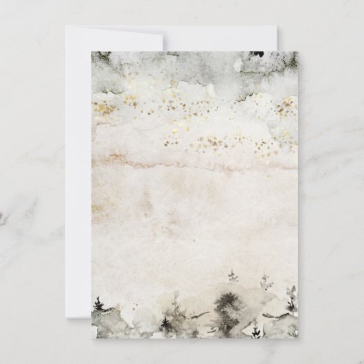 ウッドランドフォレストディアフローラホリデーパーティー 招待状 (裏面)