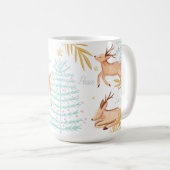 ウッドランドフォレストトインデナー&クリスマスツリーシーン コーヒーマグカップ (正面右)