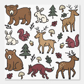 ウッドランドフォレストドードル動物 壁紙 (正面)