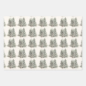 ウッドランドフォレストニュートラル冬 ラッピングペーパーシート (正面3)