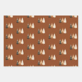 ウッドランドフォレストニュートラル冬 ラッピングペーパーシート (正面2)