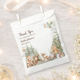 ウッドランドフォレストニュートラル赤ちゃんシャワー フェイバーバッグ