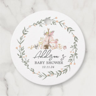 ウッドランドフォレストフレンズメッセージカード フェイバータグ