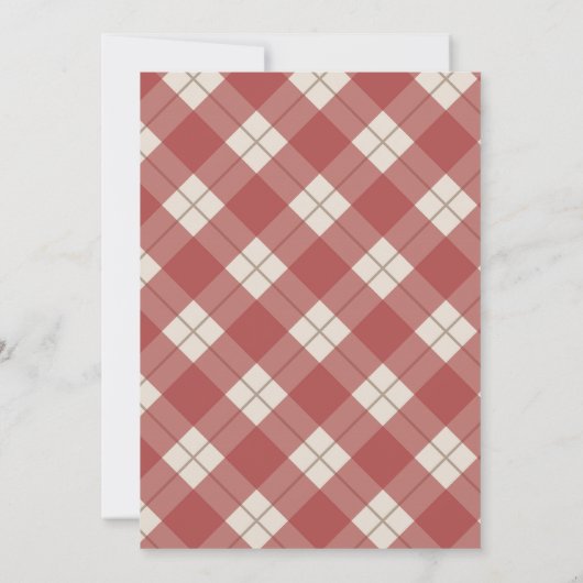 ウッドランドフォレストフレンズ子供の誕生日パーティー 招待状 (裏面)