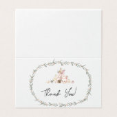 ウッドランドフォレストフレンズ折り畳みサンキューカード (外部フラット)