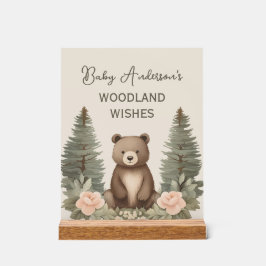 ウッドランドフォレストベア アクリルサイン