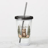 ウッドランドフォレストベア アクリルタンブラー (裏面)