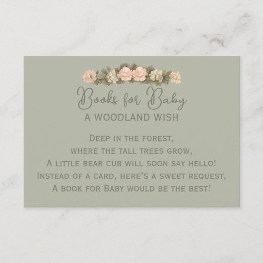 ウッドランドフォレストベア エンクロージャーカード (正面)