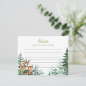 ウッドランドフォレストベビーシャワーアドバイスforママ エンクロージャーカード (スタンド正面)