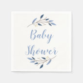 ウッドランドフォレストベビーシャワーナプキン スタンダードカクテルナプキン (正面)