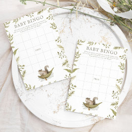 ウッドランドフォレストベビーシャワーベビービンゴゲーム