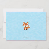 ウッドランドフォレストベビーシャワー招待状 招待状 (裏面)