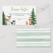 ウッドランドフォレストベビーショアオムツラッフル エンクロージャーカード (正面/裏面)