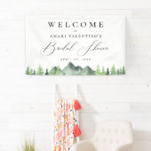 ウッドランドフォレストマウンテンブライダルシャワー 横断幕 (インサイチュ)