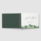 ウッドランドフォレストマウンテン結婚ズ ゲストブック (全面)