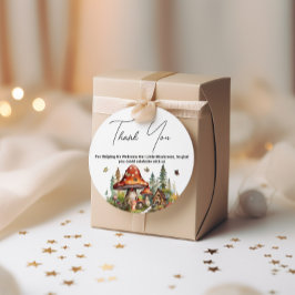 ウッドランドフォレストマッシュルームベイビーシャワー秋感謝してい フェイバータグ