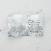 ウッドランドフォレストレッドキツネハッピーホリデーカード シーズンカード (内部)