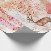 ウッドランドフォレストワイルドライフキツネディアデクページ ラッピングペーパー (角)