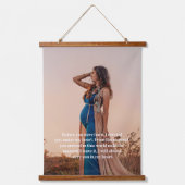 ウッドランドフォレスト動物誕生の統計情報と写真 吊り下げ型タペストリー (正面)