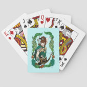 ウッドランドフォレスト小妖精や小人ファンタジー トランプ (裏面)