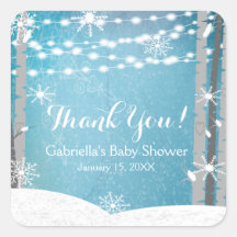 ウッドランドフォレスト樺の木ツリーベビーシャワーステッカー