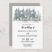 ウッドランドフォレスト結婚式招待状 招待状 (正面/裏面)