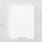 ウッドランドフォレスト自然5x7ベビーシャワー招待状 招待状 (裏面)