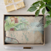 ウッドランドフォレスト野生動物ウサギ鹿デコップページ  薄葉紙 (ギフト)