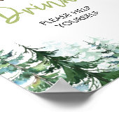 ウッドランドフォレストOhボーイベビーシャワースナックドリンク ポスター (角)