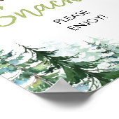 ウッドランドフォレストOhボーイベビーシャワースナック ポスター (角)