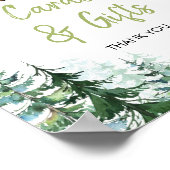 ウッドランドフォレストOh Boy赤ちゃんシャワーカードとギフト ポスター (角)