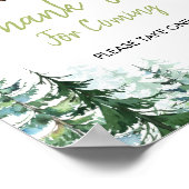 ウッドランドフォレストOh Boy Baby Shower Thank You ポスター (角)