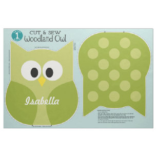 ウッドランドフクロウぬいぐるみパーソナライズされた動物 ファブリック