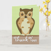 ウッドランドフクロウグリーティングカード カード (黄色い花)