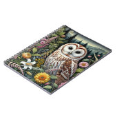 ウッドランドフクロウスパイラルノート | かわいいフクロウをテーマにした ノートブック (左側)