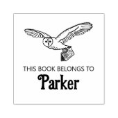 ウッドランドフクロウベビーブックスタンプ ラバースタンプ (インプリント)