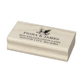 ウッドランドフクロウ差出人住所 ラバースタンプ (スタンプ)