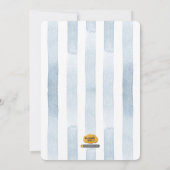 ウッドランドフクロウ赤ちゃんシャワー招待状 招待状 (裏面)