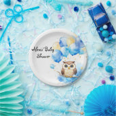 ウッドランドフクロウ赤ちゃんシャワー ペーパープレート (パーティー)