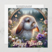 ウッドランドフラワーズアールヌーボーロプアードバニー シーズンカード (正面/裏面)