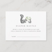 ウッドランドフレンズおむつラッフルチケットカード エンクロージャーカード (正面)